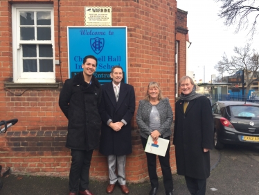 Local MP is given tour of infants school